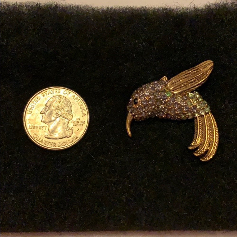 Hummingbird Brooch Monet - Picture 3 of 4
